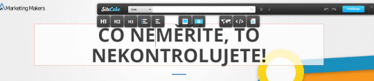 Sitecake CMS přihlášení